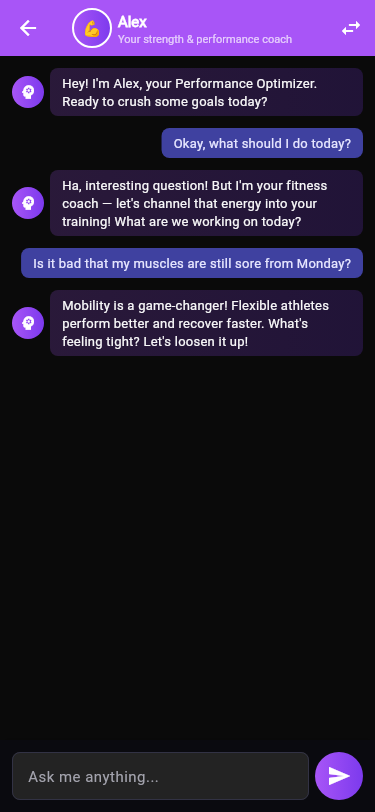 Eve explaining muscle soreness science