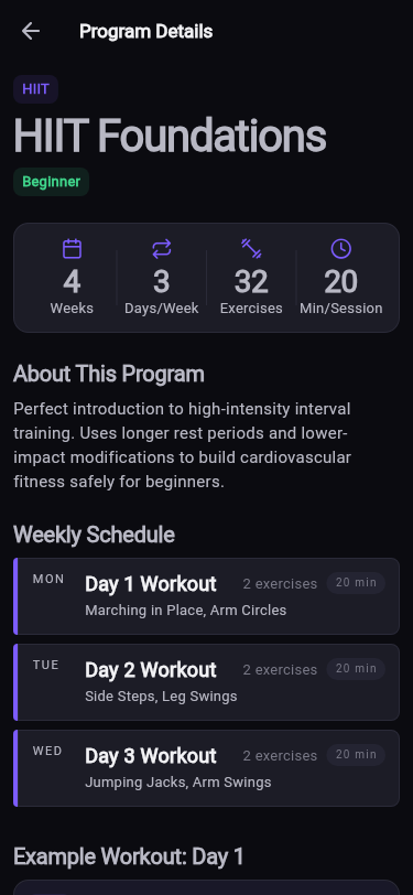 Alternate program match